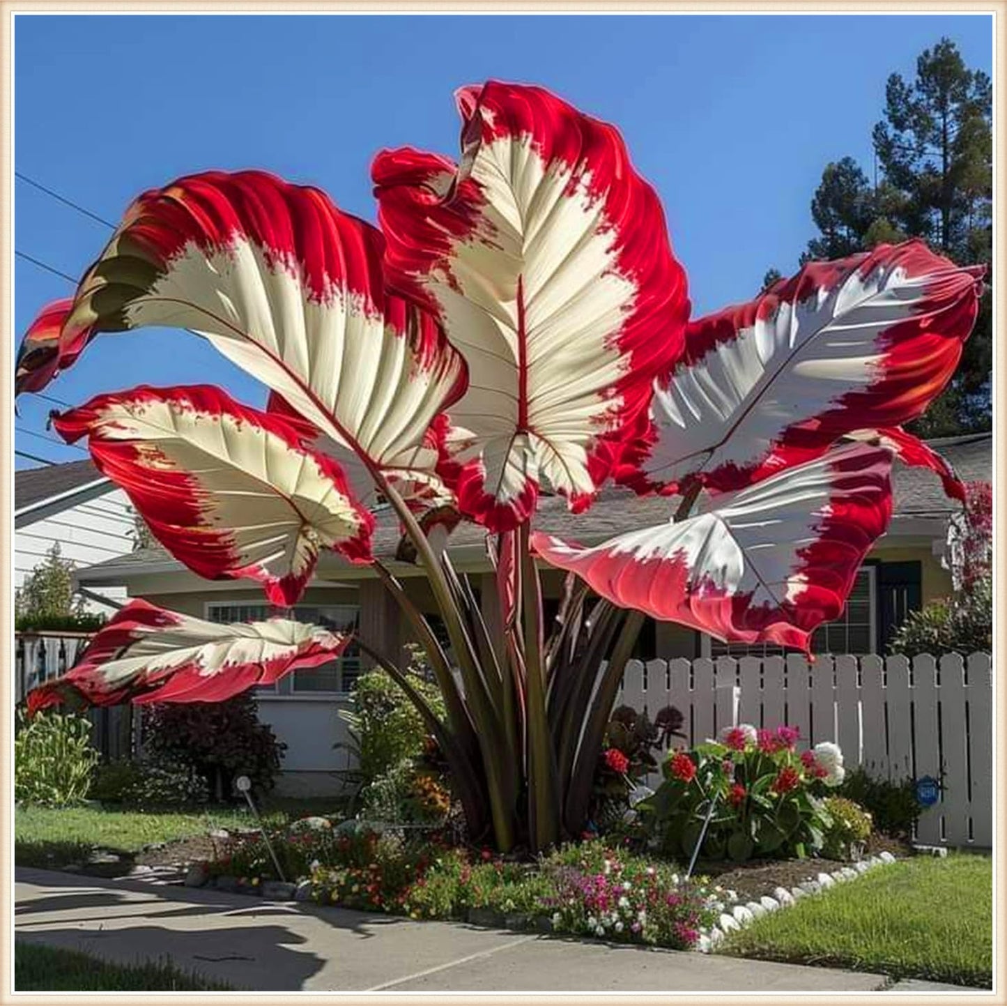 YIJKDSC Elephant Ear for Planting Beautiful Assortment for Outdoor Garden Landscapes,Ideal for Home Gardens & Patios-m (d, 2bulbs)