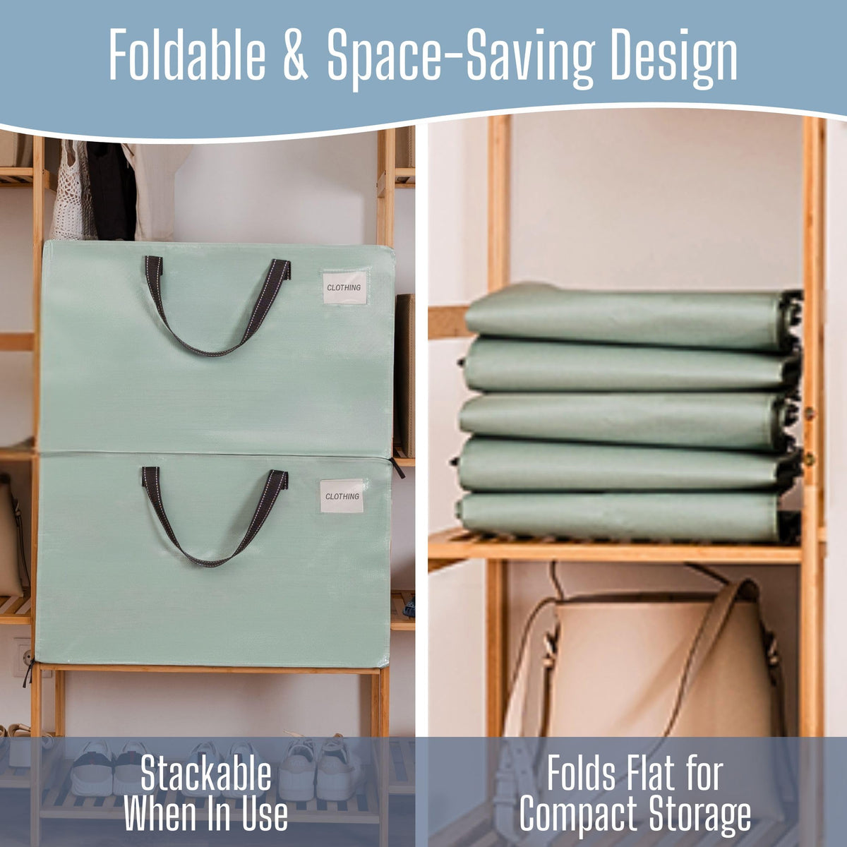 4 Pack Extra Large Heavy Duty Moving Bags with Wide Opening & Reinforced Handles (4 Count)