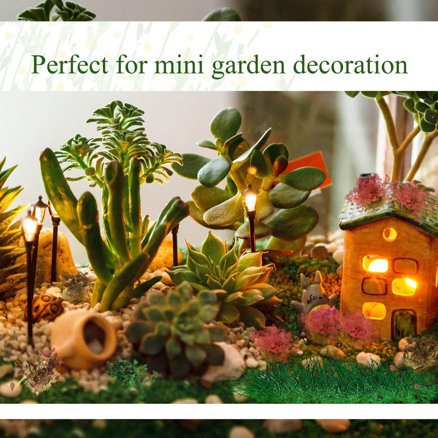Redbaker 288 Pcs Static Grass Tuft Flower Cluster Vegetation Groups Self Adhesive Artificial Model Grass Tufts DIY Miniature Colorful Flower for Terrain Railway Scenery Table Landscape (Mixed Style)