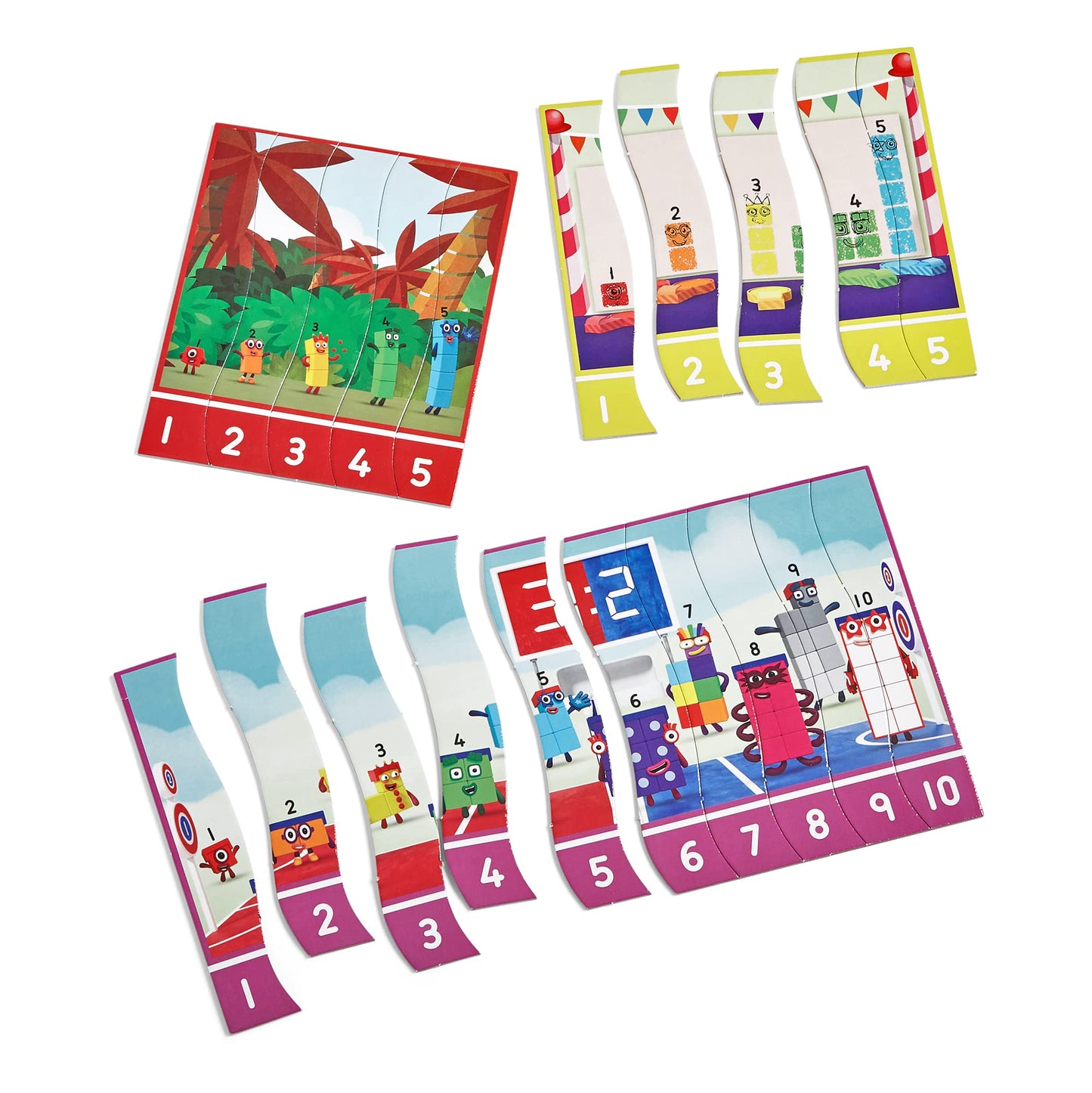 hand2mind Numberblocks Sequencing Puzzle Set, Sequence Cards, Matching Game, Math Toys, Toddler Educational Toys, Preschool Learning Activities, Kids Birthday Gifts, Easter Basket Stuffers for Kids