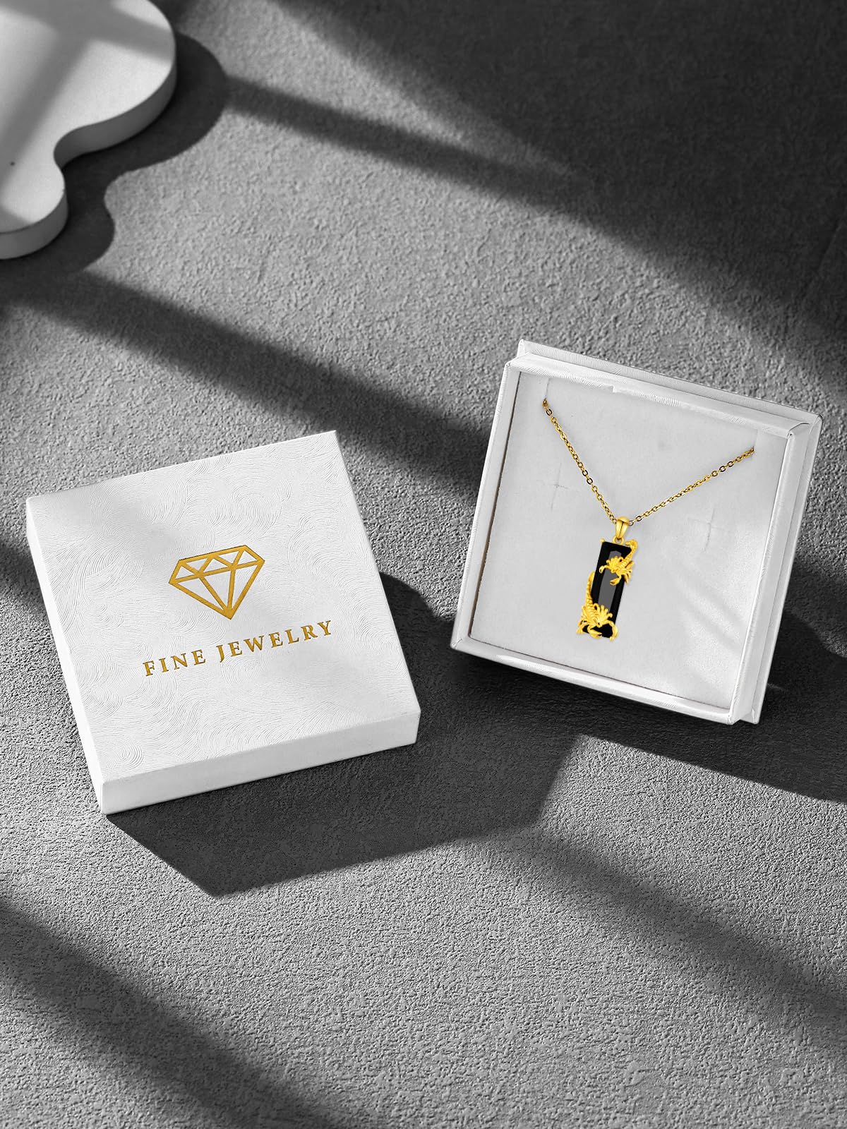 AENEAS Scorpion Necklace for Women Men Sterling Silver 24K Gold Plated Scorpio Zodiac Constellation Pendant Crystal Animal Cool Jewelry with Gift Packaging