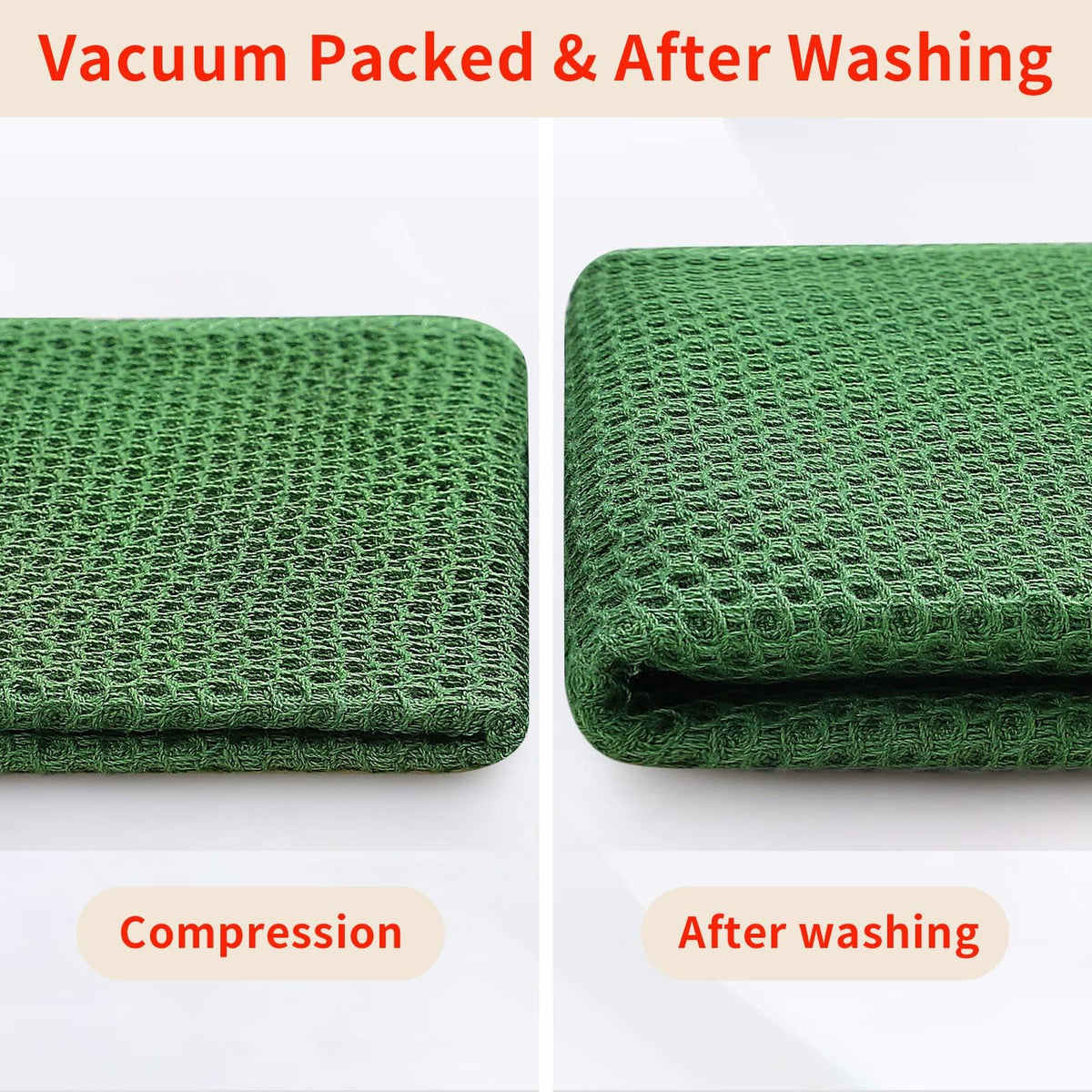 100% Cotton Waffle Weave Kitchen Dish Cloths 18 (18 Count)