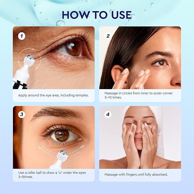 Eye Bags and Puffiness Treatment with Roller (Medium, Unscented)