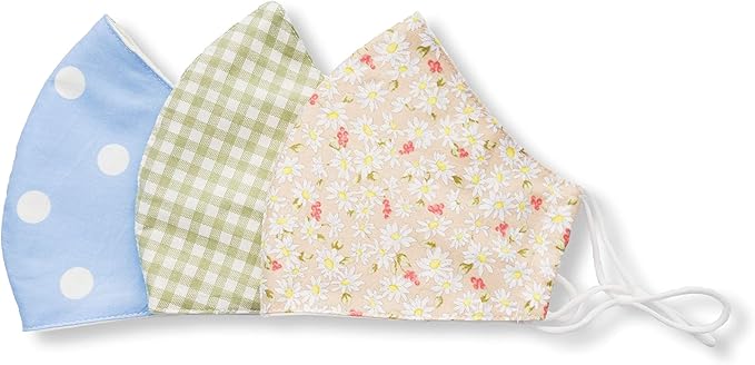 HOPE LOVE SHINE Face Mask Adjustable Filter Pocket Reusable Breathable Washable Cloth Mask Face Masks for Women Men - 3 Pack