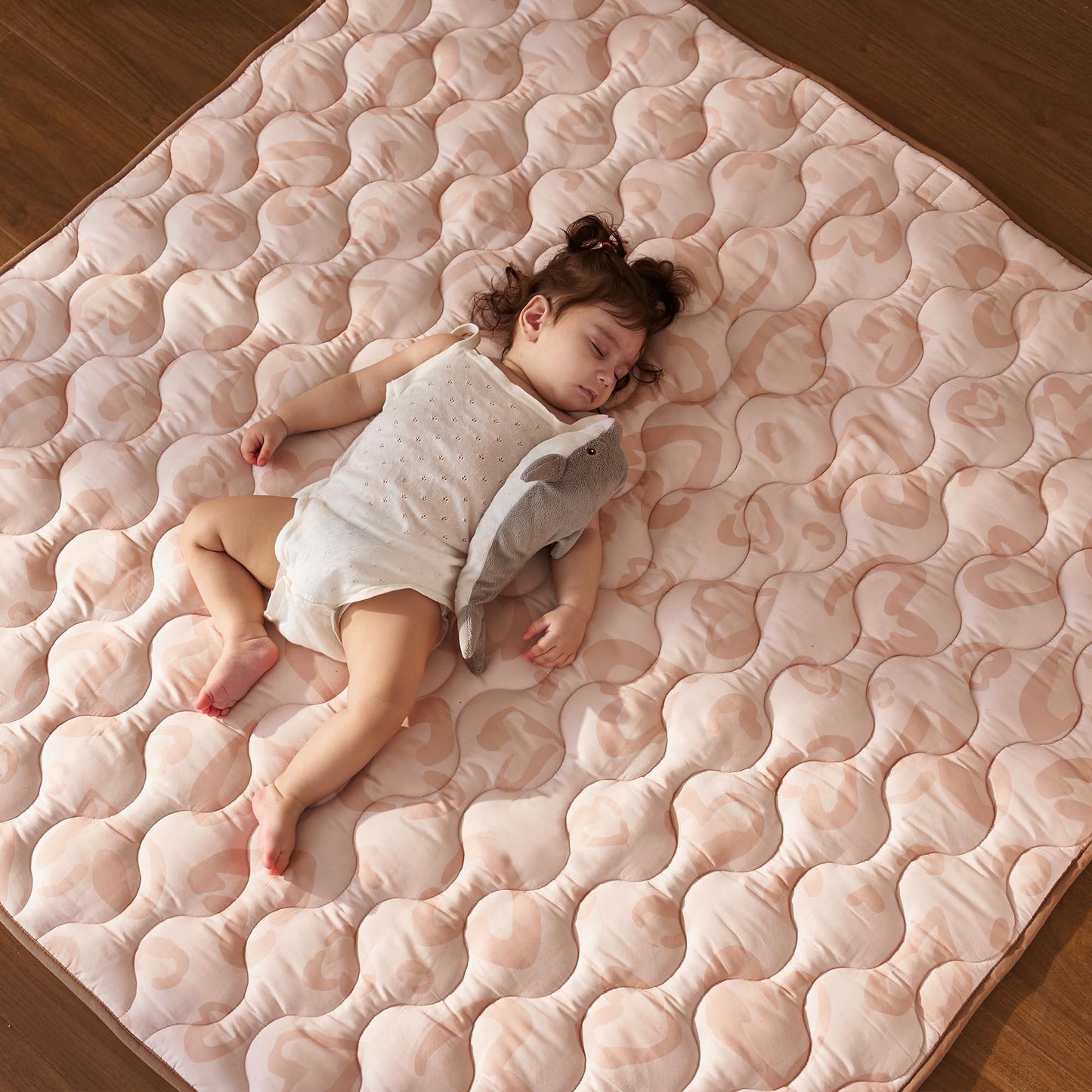 Momcozy Baby Play Mat, Leopard Brown