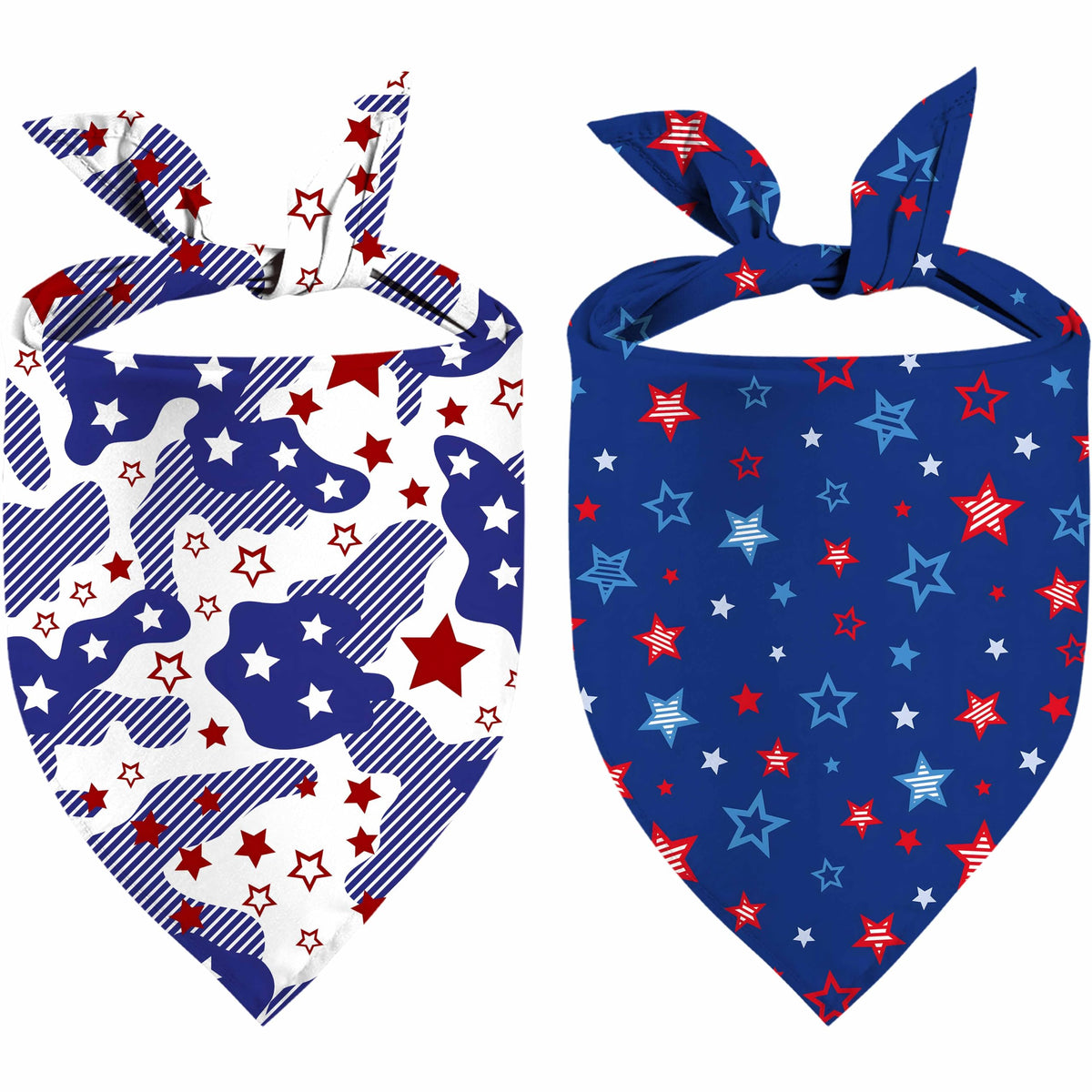 Birthday Dog Bandanas, Double Side Reversible Large Pet Scarves, Celebration Set, Adjustable Triangle Holiday Bandanas for Dogs Girl Boy Pets