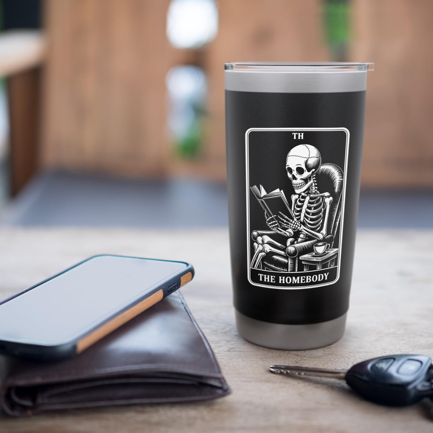 Indoorsy The Homebody Tarot Card Reading Introvert Stainless Steel Insulated Tumbler
