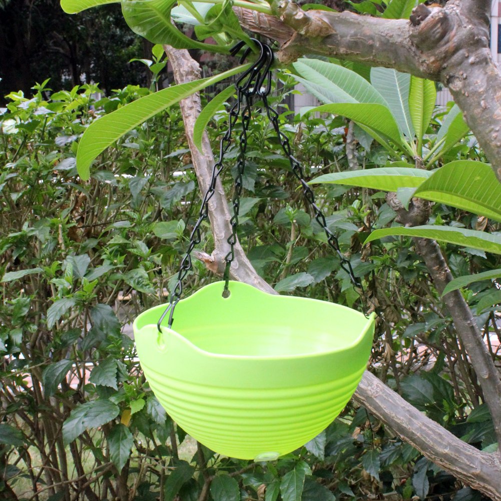 HAZOULEN Black Hanging Chains for Bird Feeders, Lanterns, Planters and Decorative Ornaments, 12 Pack, 10-Inches