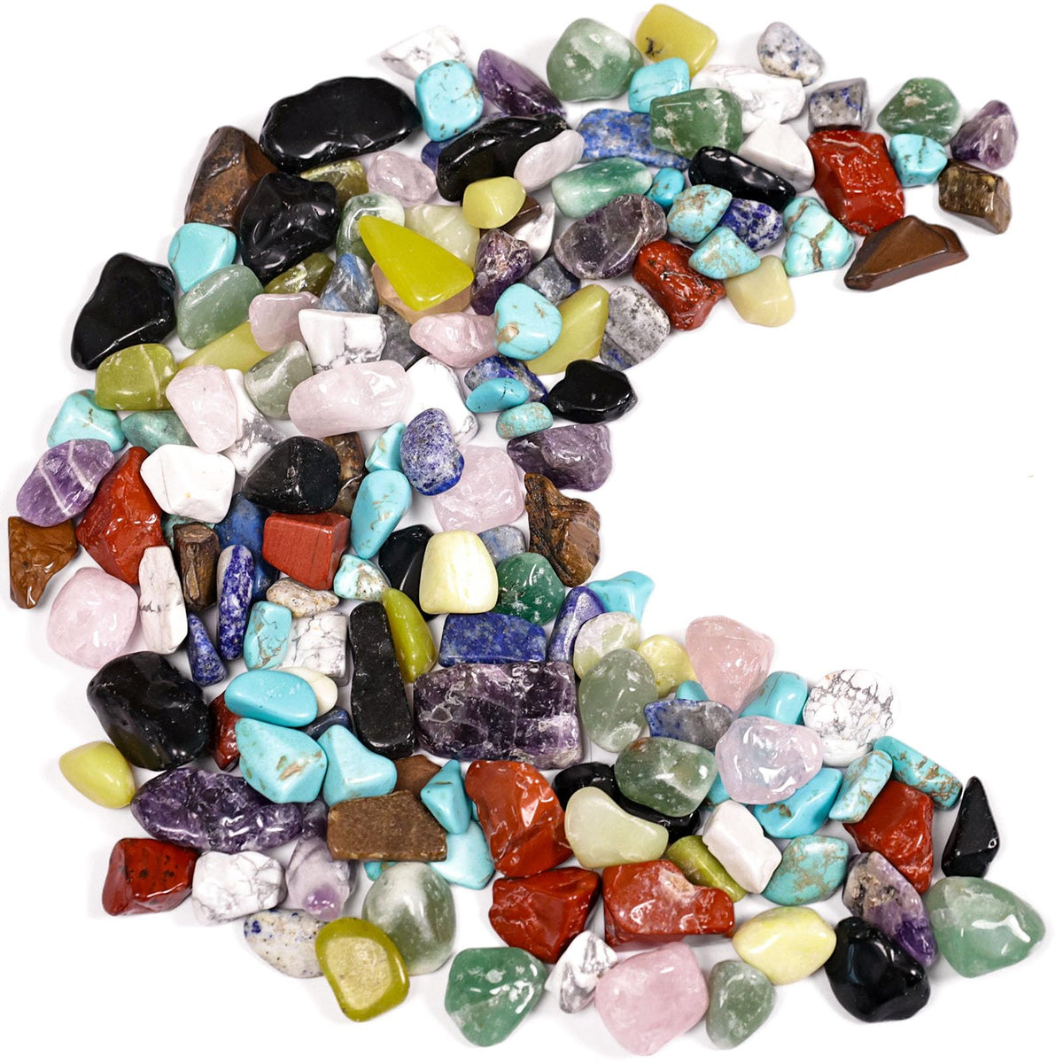 JOHOUSE Rose Quartz Crystals, 1LB Pink Crushed Rose Quartz Chips Bulk