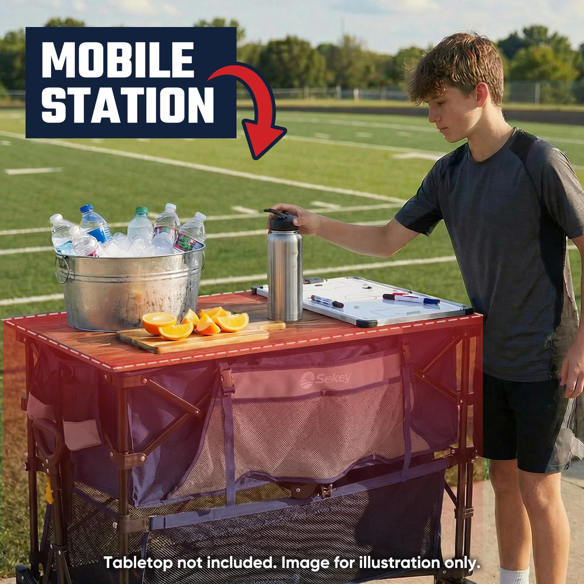 500LBS Heavy Duty Double Decker Wagon with Extender