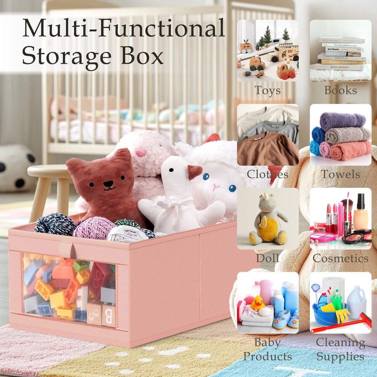 6 Pack Linen Closet Organizers and Storage (6 Count)