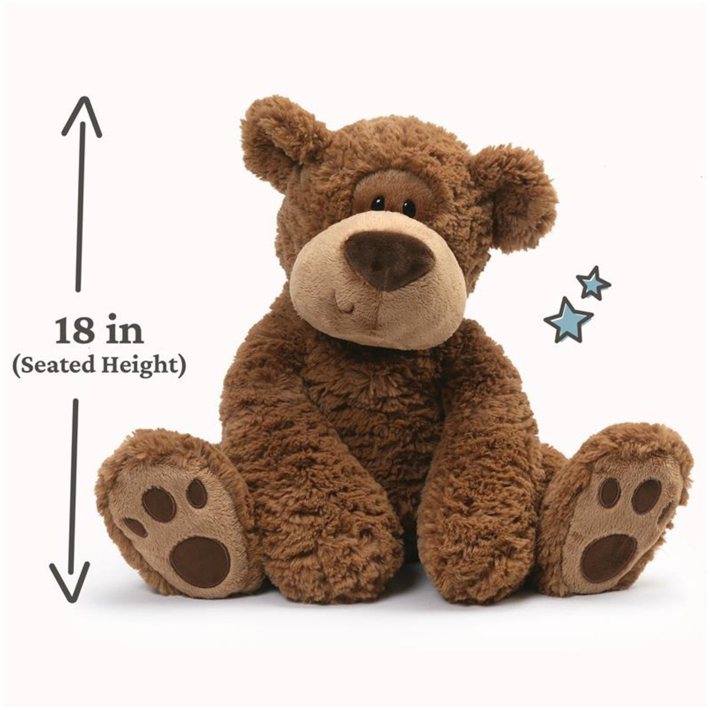 GUND Grahm Teddy Bear, Premium Stuffed Animal for Ages 1 and Up, Brown, 18”