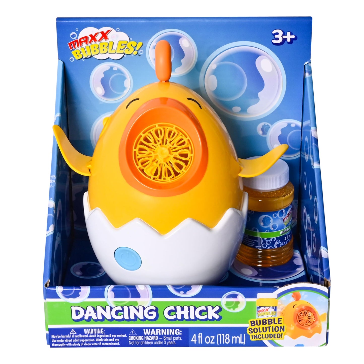 Maxx Bubbles Dancing Chick – Bubble Blower Toy for Kids, Spins & Flaps Wings, Outdoor Fun, Birthday Party Gift, Easter Basket Stuffer, Active Play