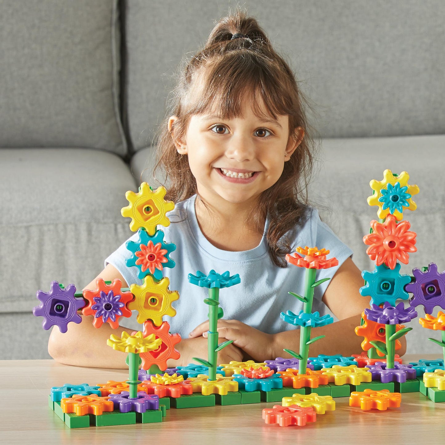 Learning Resources GardenGears Building Set - Hands-On Educational Construction & Engineering, Preschool STEM Building Sets, Toys for Kids, Montessori, Fine Motor Games, Gifts for Kids