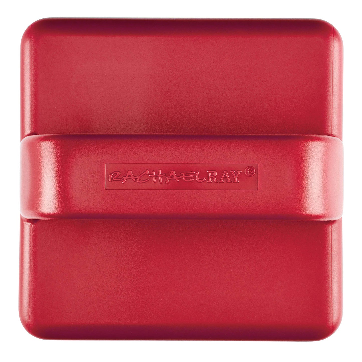 Rachael Ray Tools and Gadgets Stainless Steel Box Grater for Vegetables, Chocolate, Hard Cheeses, and more, Red(9.43 x 8.84 x 8.06 inches)