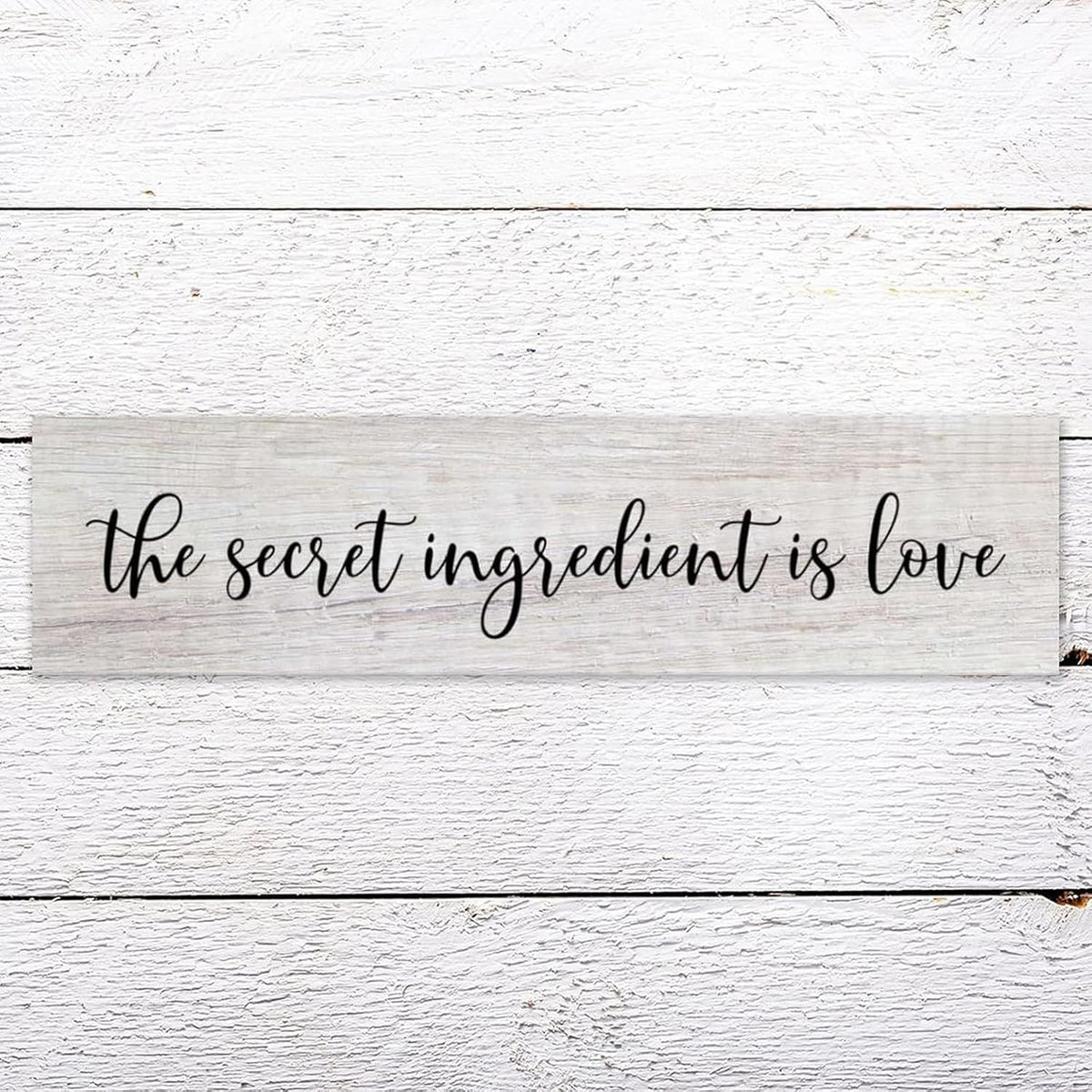 Generic Funny Wood Sign The Secret Ingredient is Love Rustic Wooden Hanging Sign Home Farmhouse Kitchen Wall Decoration 16 x 6 Inch