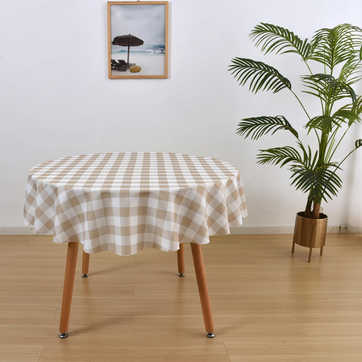 Waterproof Plaid Tablecloth Fabric