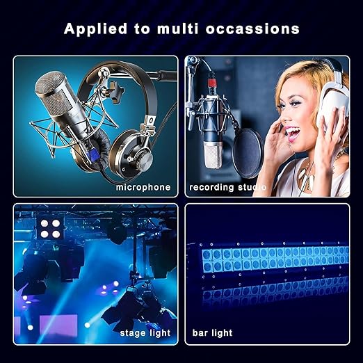 AuxLink XLR Cables, Banlaced XLR Cable Male to Female 75ft 2Pack Mic Cable Gold-Plated 3-Pins, XLR Speaker Cables Compatible with Microphones, Stage Lighting, Speaker Systems and More