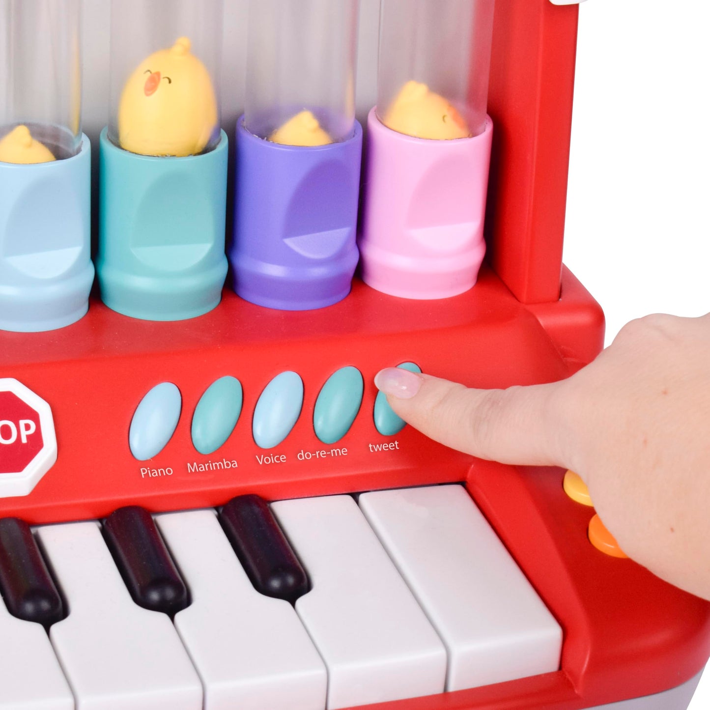 Farm Animals Keyboard Preschool Learning Toy with Silly Sounds and Light-Up Piano with Learning Songs for Infants