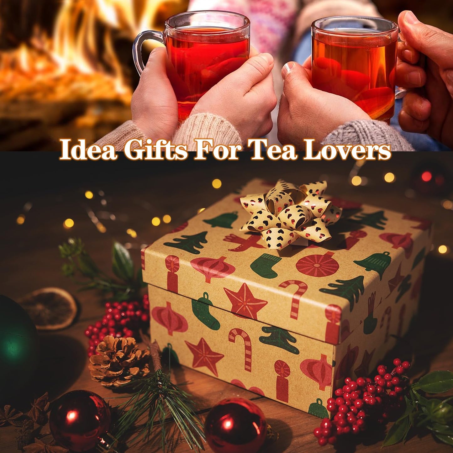 NatldGs Magnetic Tea Bag Organizer, 6-Piece Metal Tea Organizers and Storage for Refrigerator, Counter or Kitchen Shelf, Idea Tea Gift for Tea Lovers, small, black, DB-1205