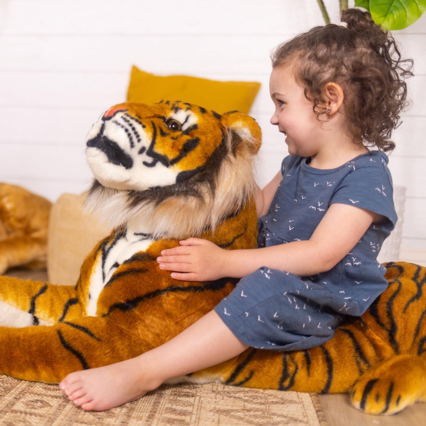Melissa & Doug Giant Tiger - Lifelike Stuffed Animal (Over 5 feet Long)