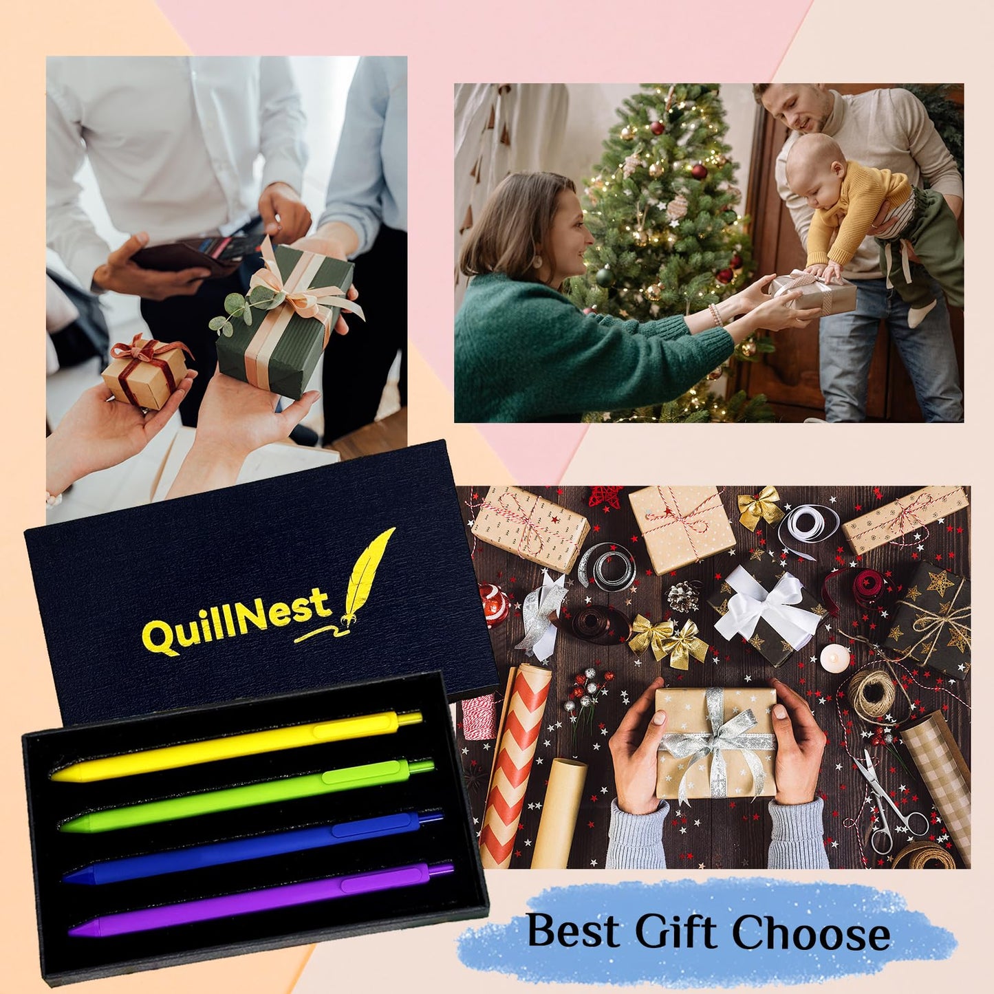 Pilot Aviation Gifts Ballpoint Pen Set of 4 Pilot Gift for Women Men Flight Attendant Thank You Present for Pilots Husband Son Daughter Graduation Birthday Airplane Presents for Aviation Lovers