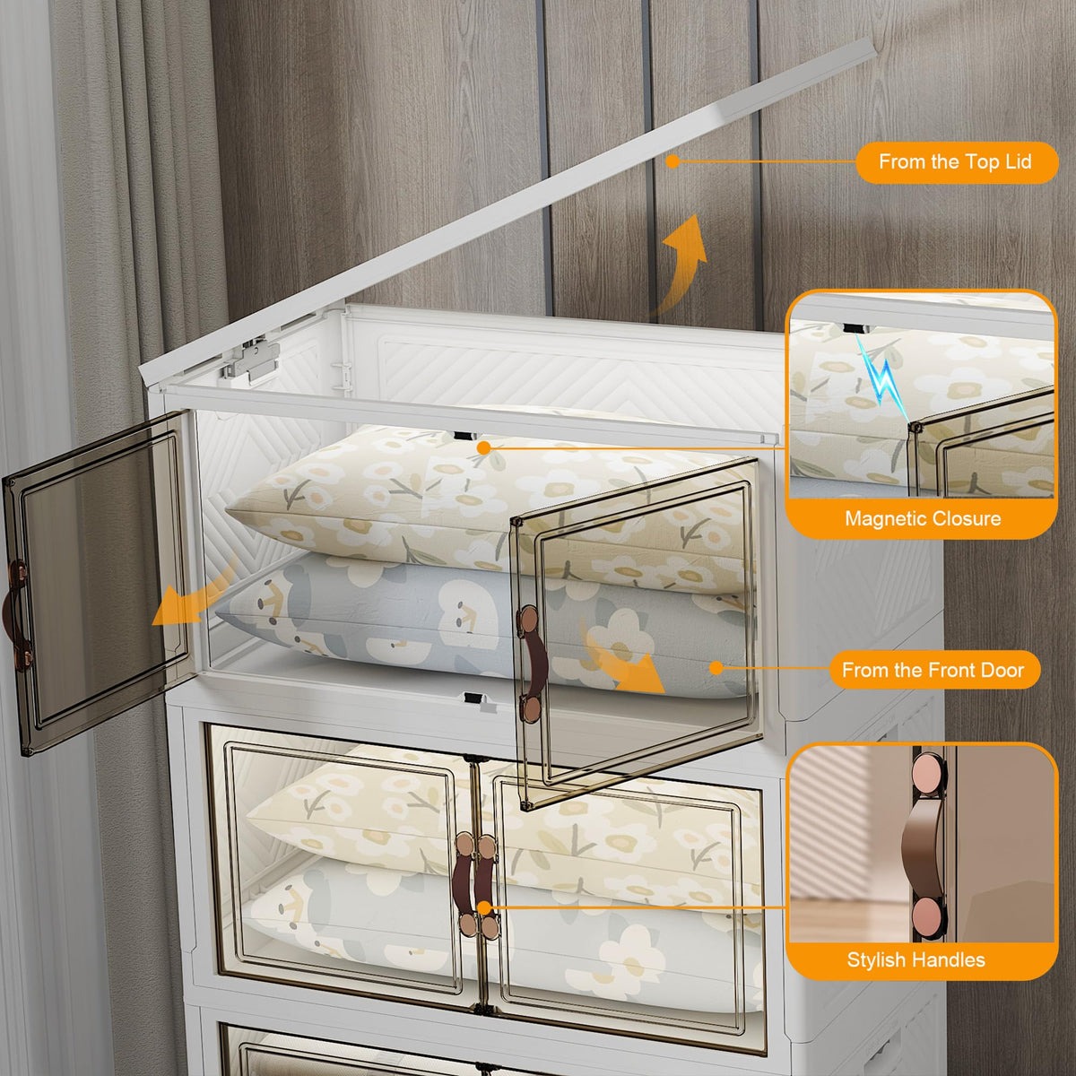 504QT Lockable Plastic Storage Bins