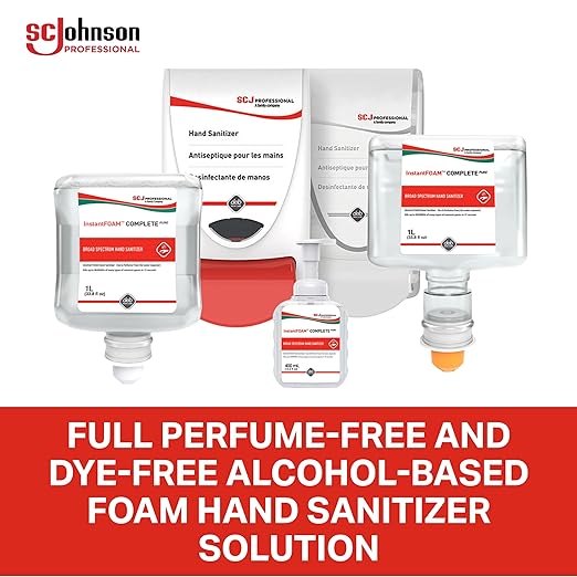 SC Johnson Professional InstantFoam Hand Sanitizer Complete 2-Pack 1L Cartridge Refill Pack
