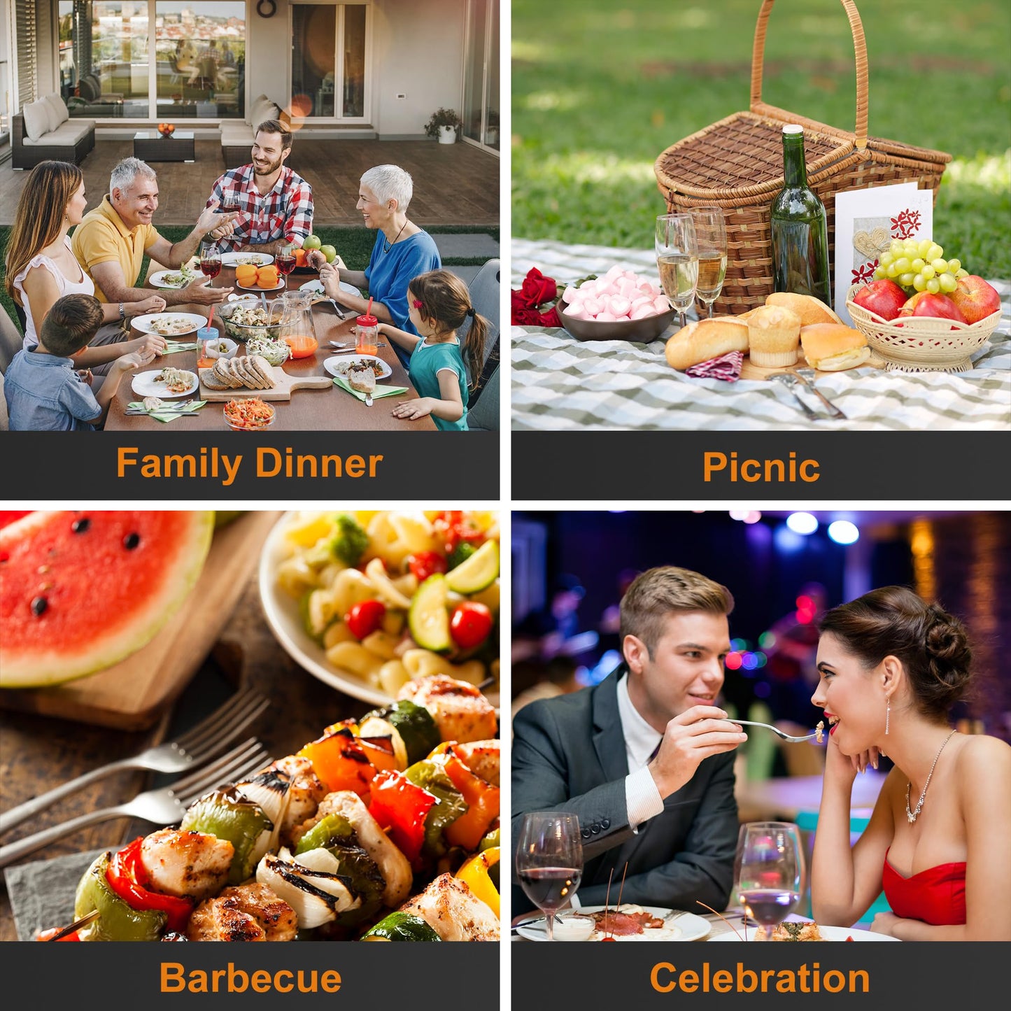 NICE KITCHEN 16 Pieces Dinner Forks Set,8" Forks,Food Grade Stainless Steel Dinner Forks,Fine Fork Set for Home,Kitchen,Restaurant,Mirror Polished and Dishwasher Safe