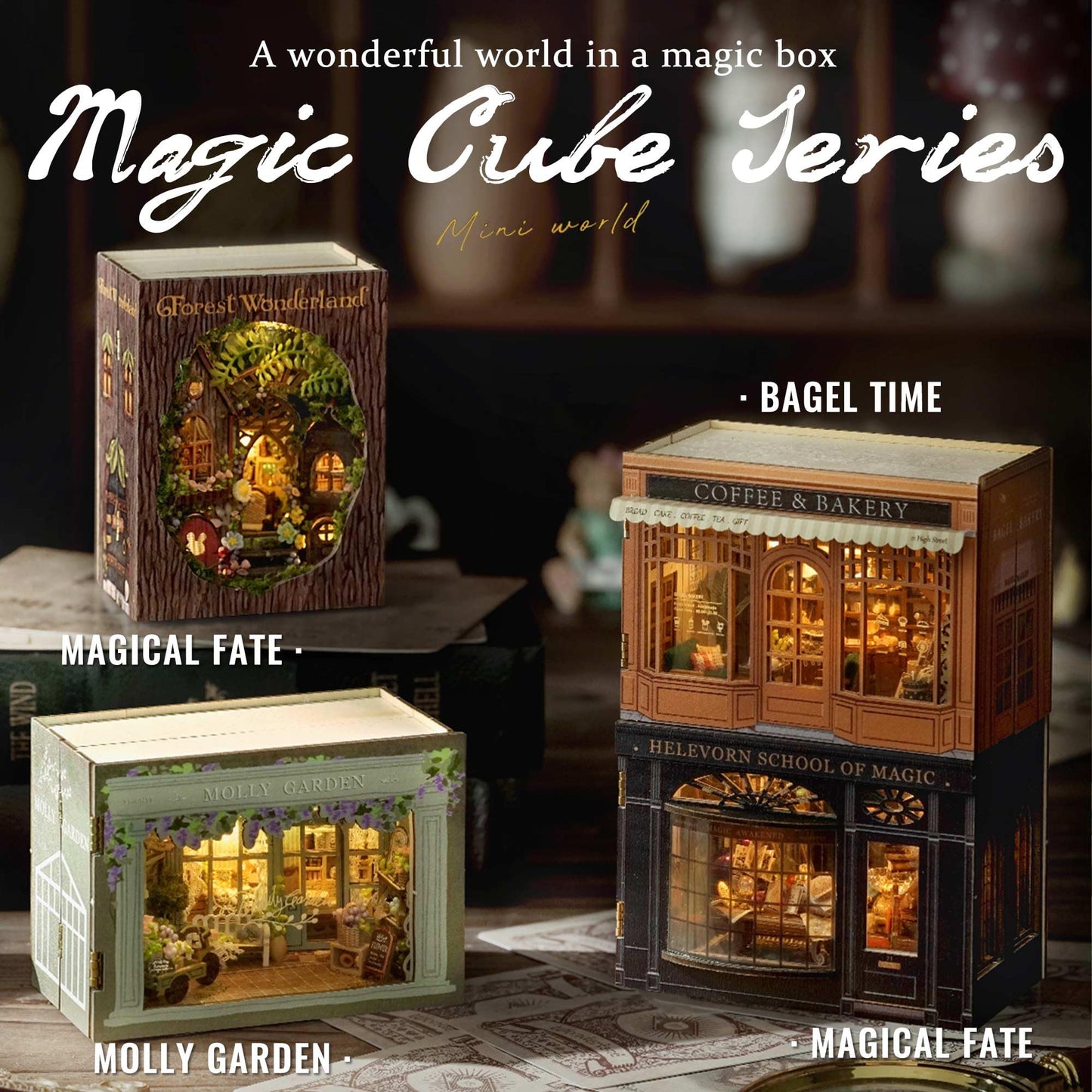 Flever Dollhouse Miniature DIY House Kit Creative Room with Furniture for Romantic Valentine's Gift (Forest Wonderland)