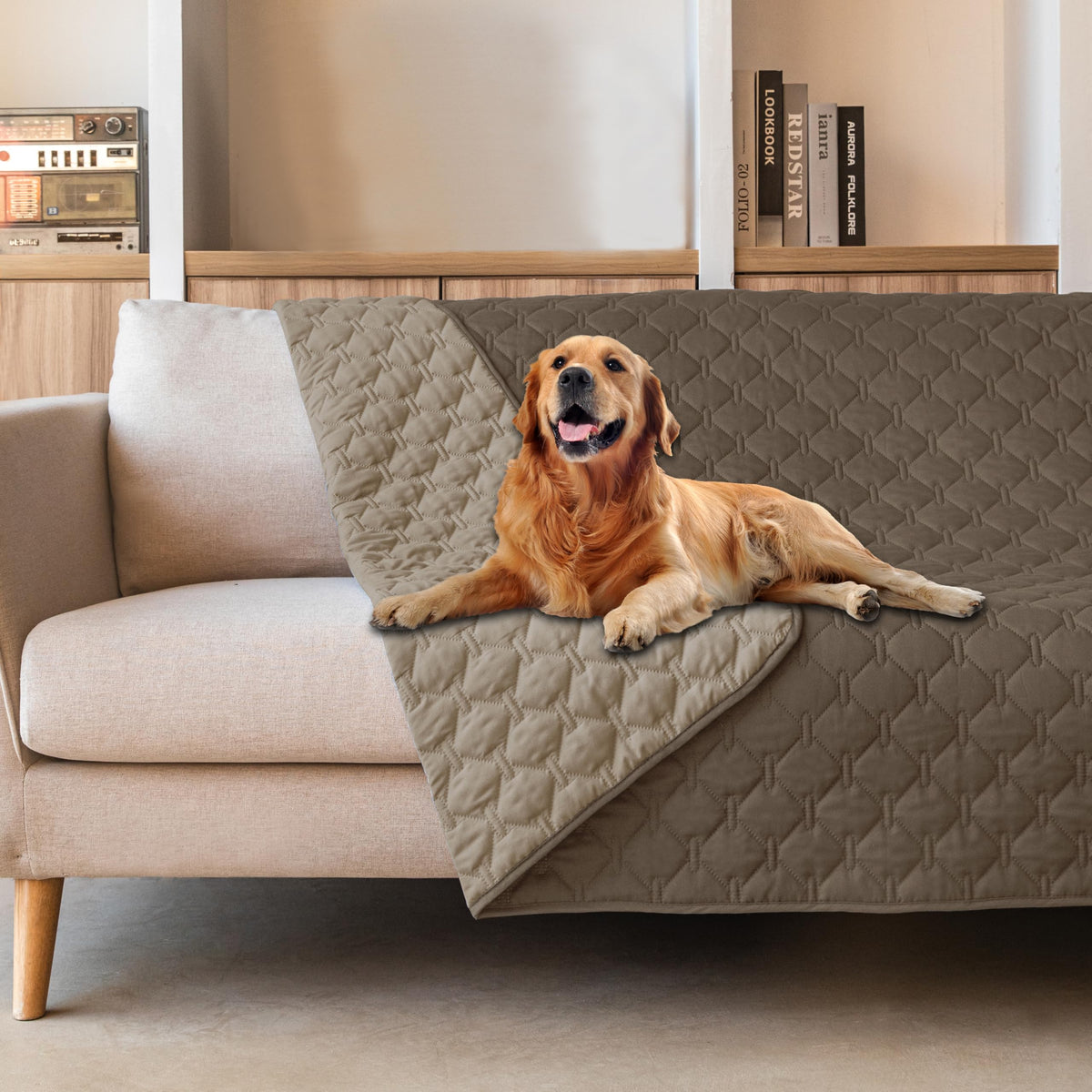gogobunny Waterproof Dog Blankets for Large Dogs, Pet Bed Cover Breathable