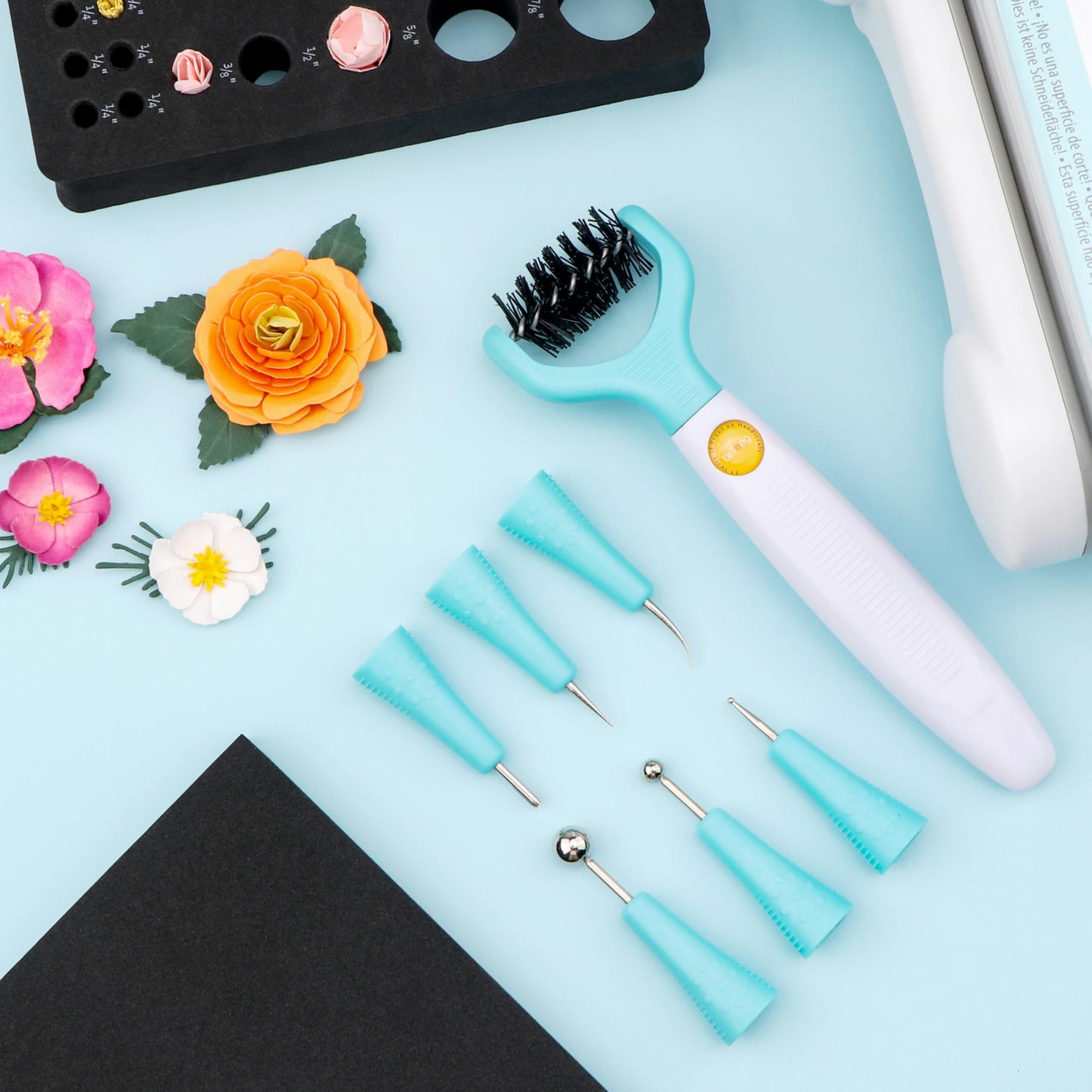CYFUN DESIGN All-in-One Paper Sculpting Tool Kit & Die Brush for Card Making & Scrapbooking