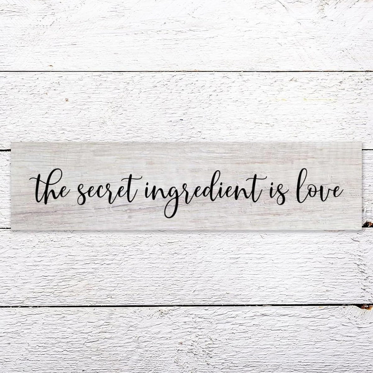 Generic Funny Wood Sign The Secret Ingredient is Love Rustic Wooden Hanging Sign Home Farmhouse Kitchen Wall Decoration 16 x 4 Inch