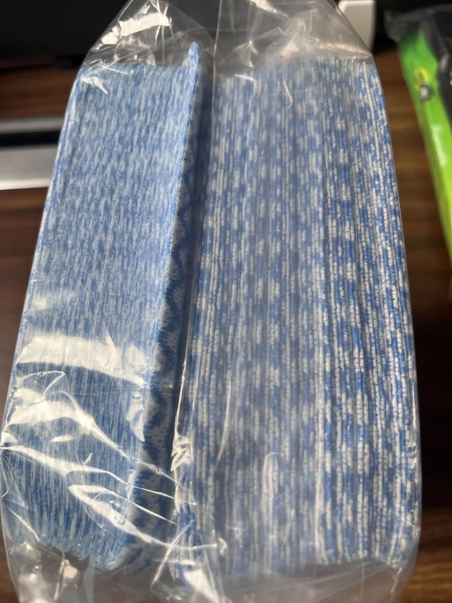 Handi Wipes Reusable Cloths, Blue Disposable Kitchen Cleaning Towel Roll, Heavy Duty J Cloth,100 Count