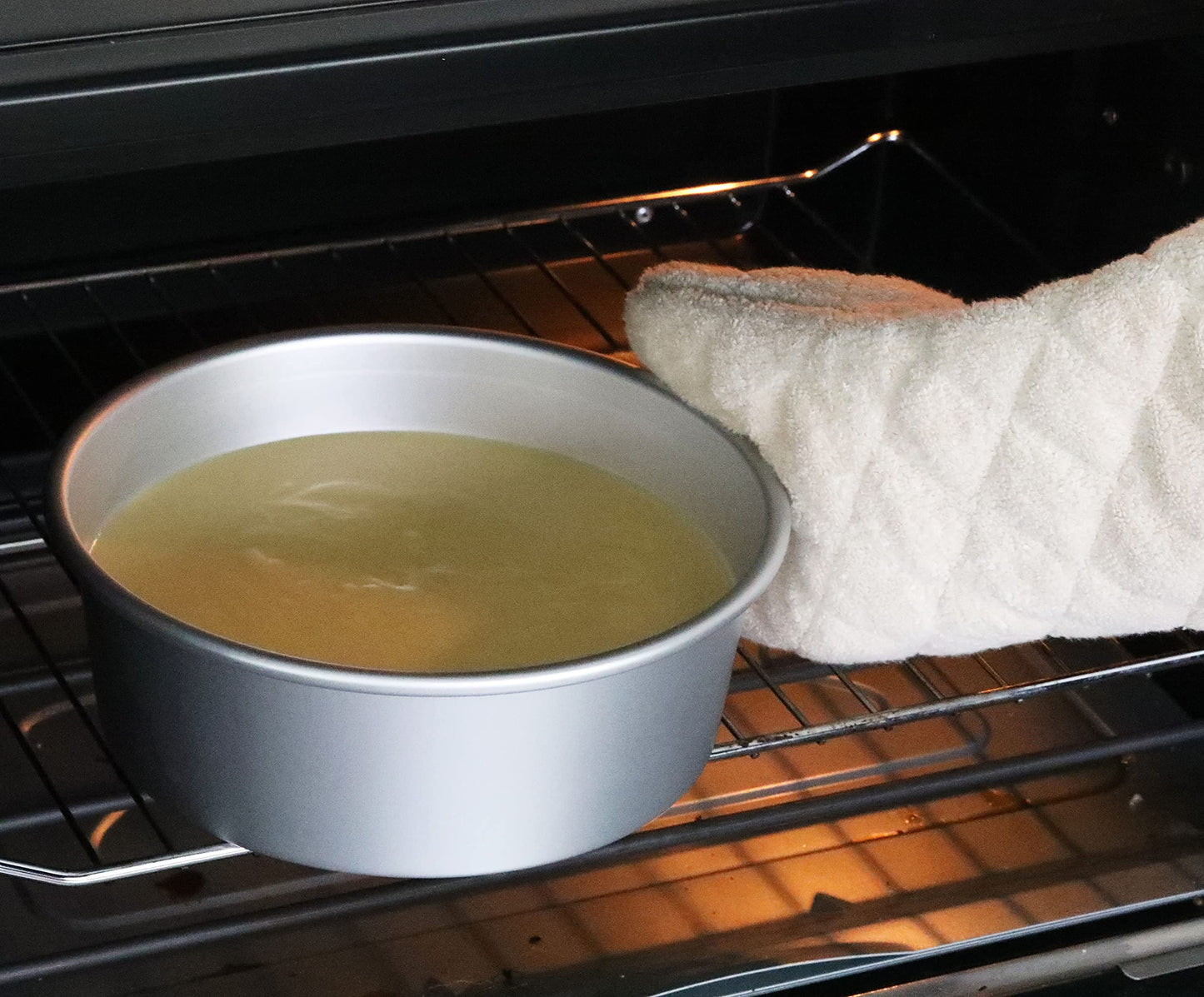 New Star Foodservice Oven Mitts with Extra Defense, up to 400F, Set of 2 (Tan (Terry Cloth), 13-Inch (Set of 2))