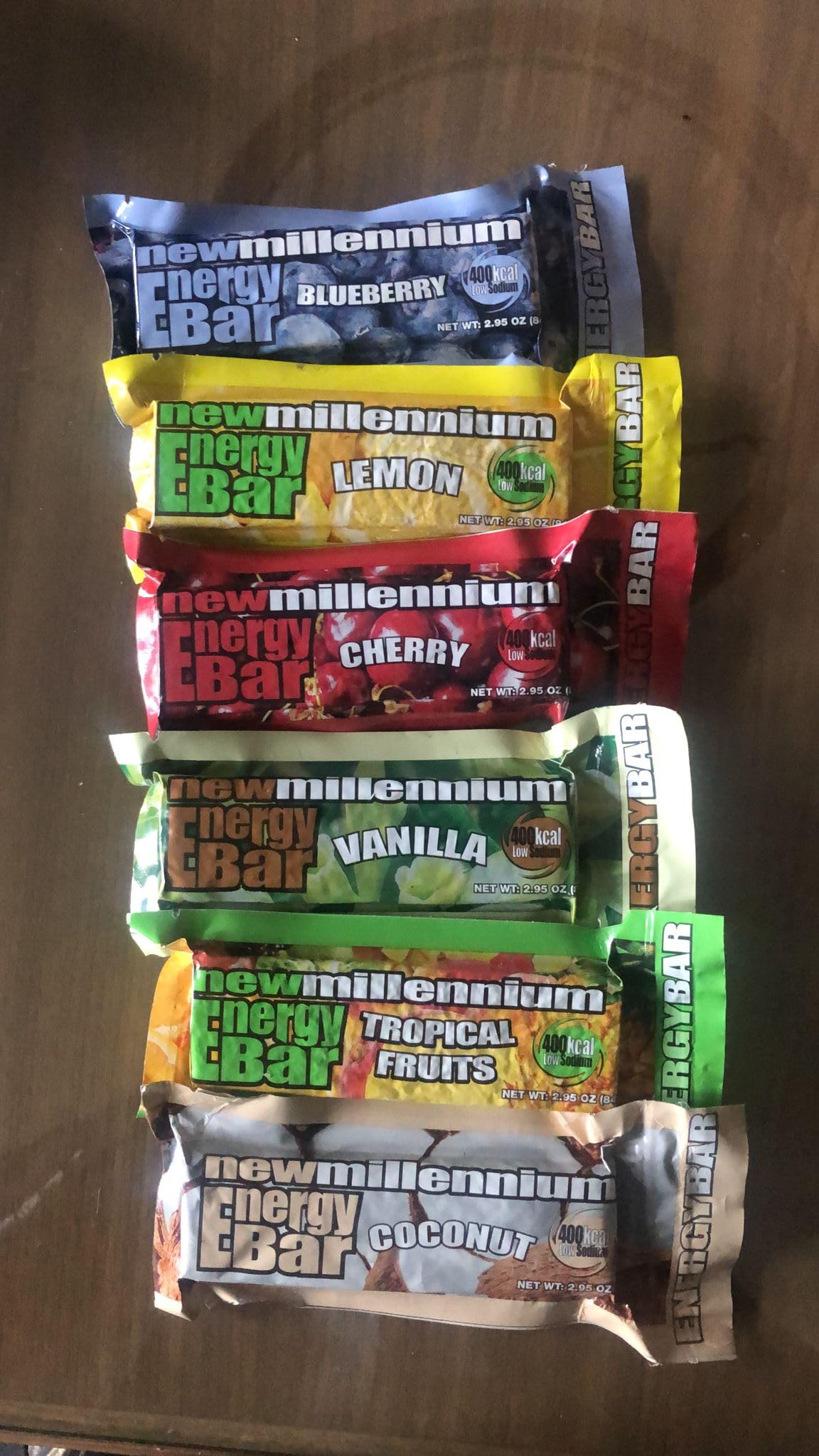 Millennium Assorted Energy Bars (6 Count) - Long Shelf Life Fruit flavored Bar Bundle - Survival Pack for Calamity, Disaster, Hiking and Meal replacement