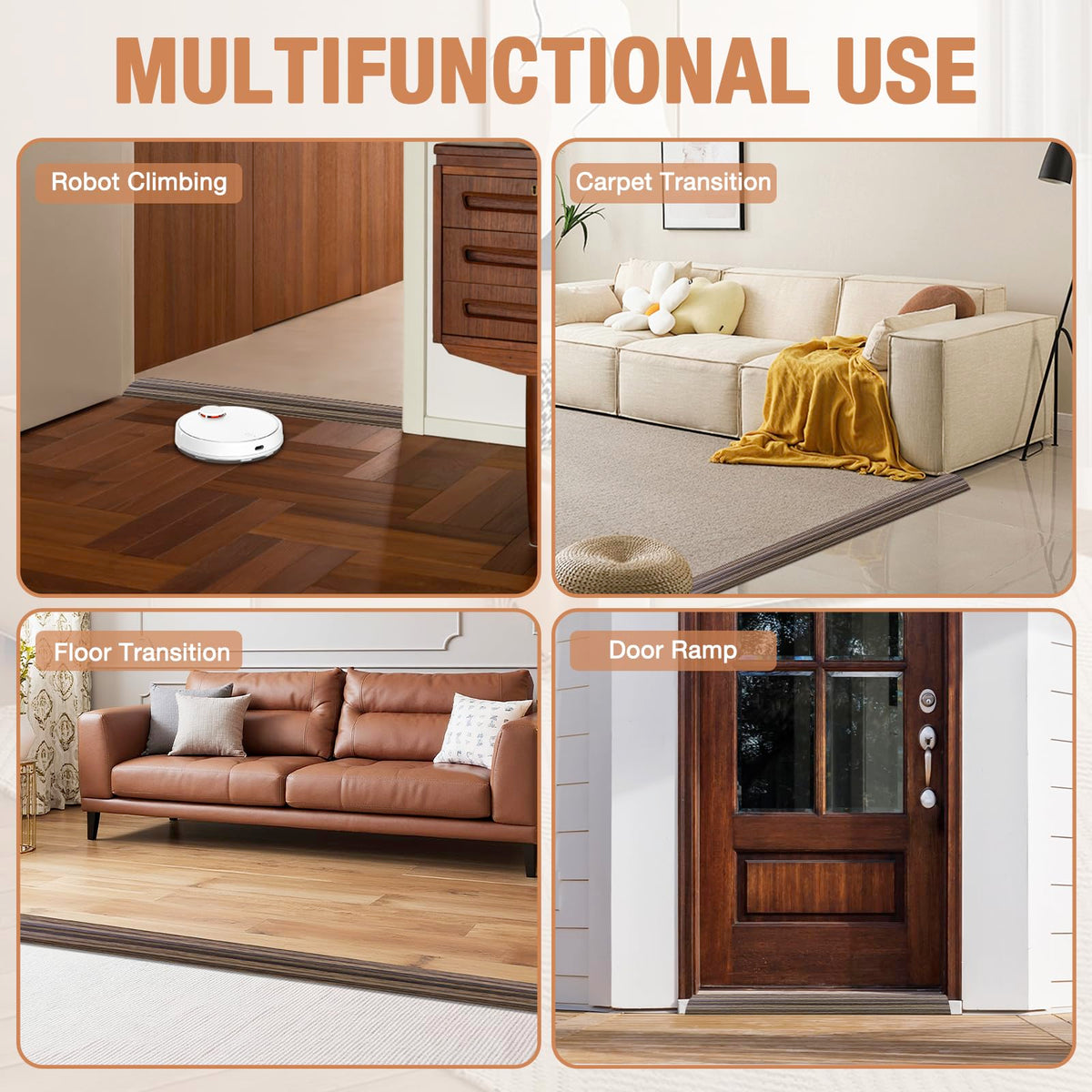 Floor Transition Strip Self Adhesive Vinyl Door Threshold Strip