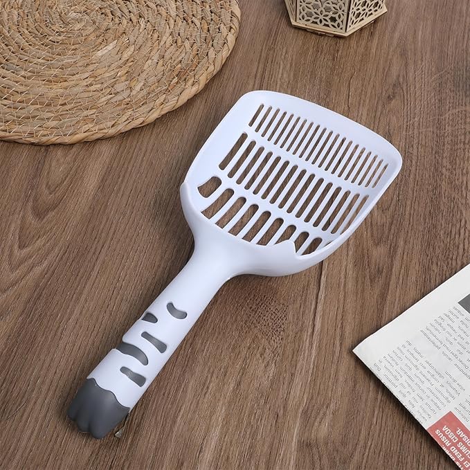 FdcZeyxior Cat Litter Scoop, Cat Scooper for Litter Box Cats and Dog Poop Collector Plastic Kitty Litters Scoop Deep Shovel with Thin Sifting Holes for Home Litters Box