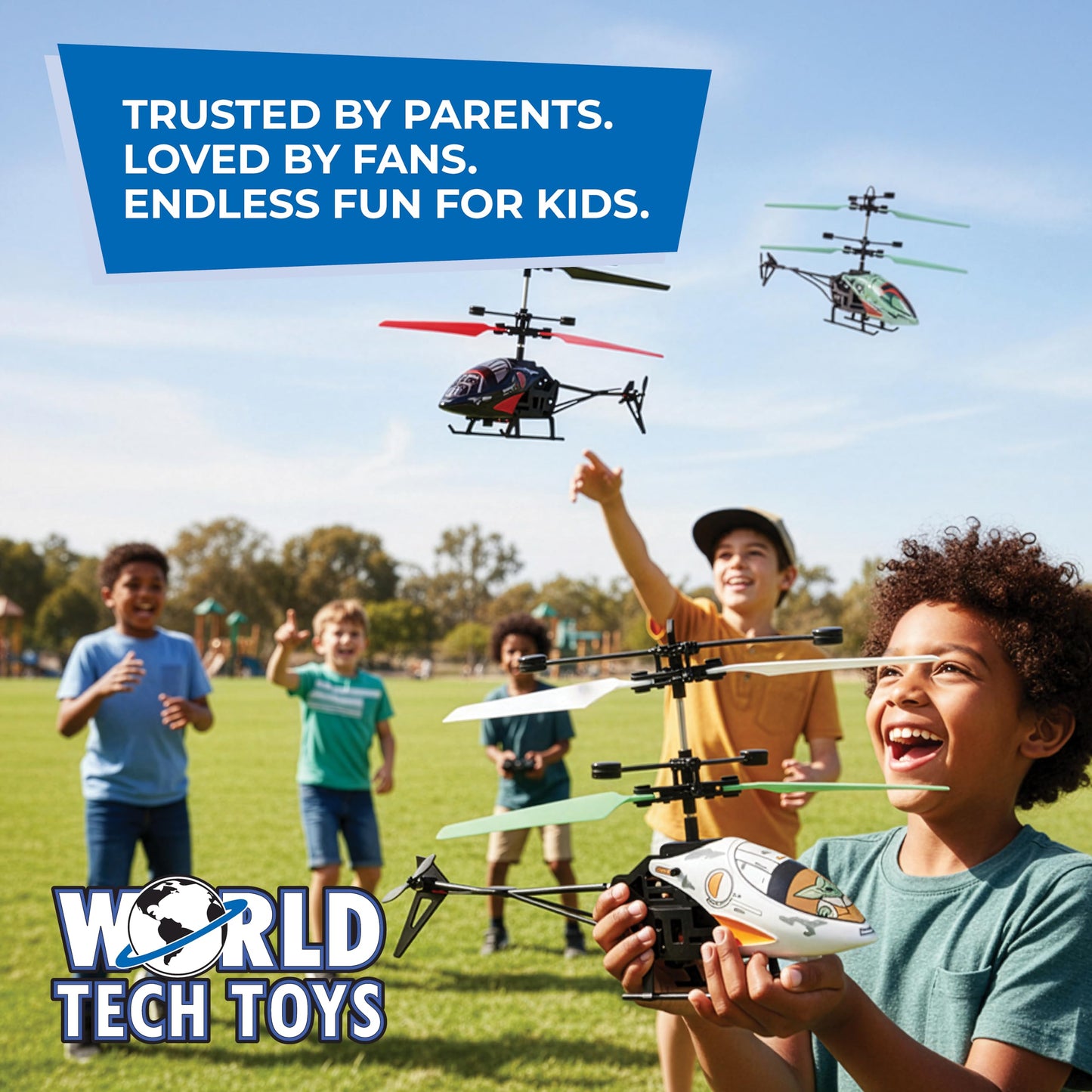 Star Wars Baby Yoda RC Helicopter – Easy‑Fly Remote Control Helicopter with LED Lights, Durable Body, Coaxial & Rear Rotors – Kids 8+