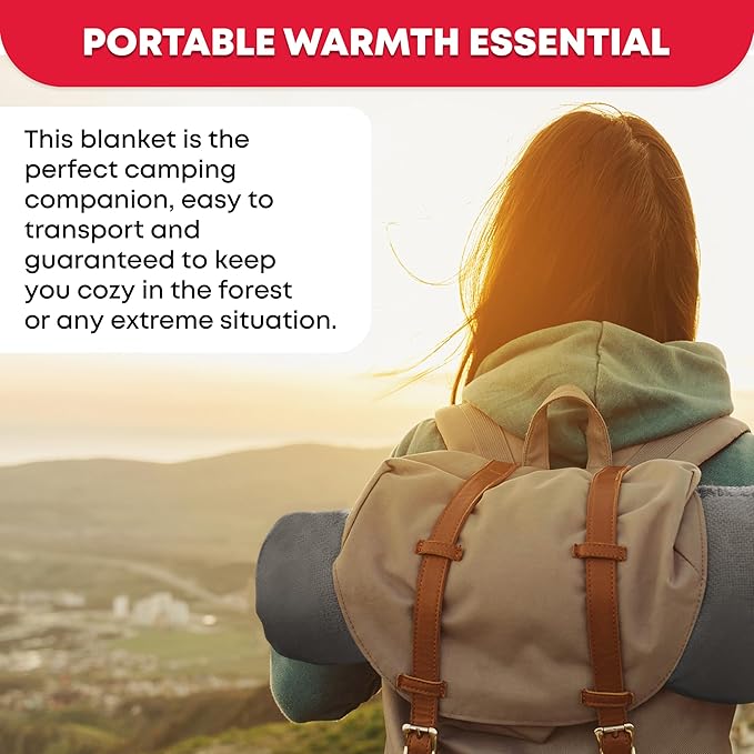 Military Wool Blanket - 95% Wool, Washable, Perfect for Outdoors, Camping, Picnics, Travel, Car & Bushcraft Emergency Blanket, 96" x 96" 6.65 lbs. - Grey - Queen Size