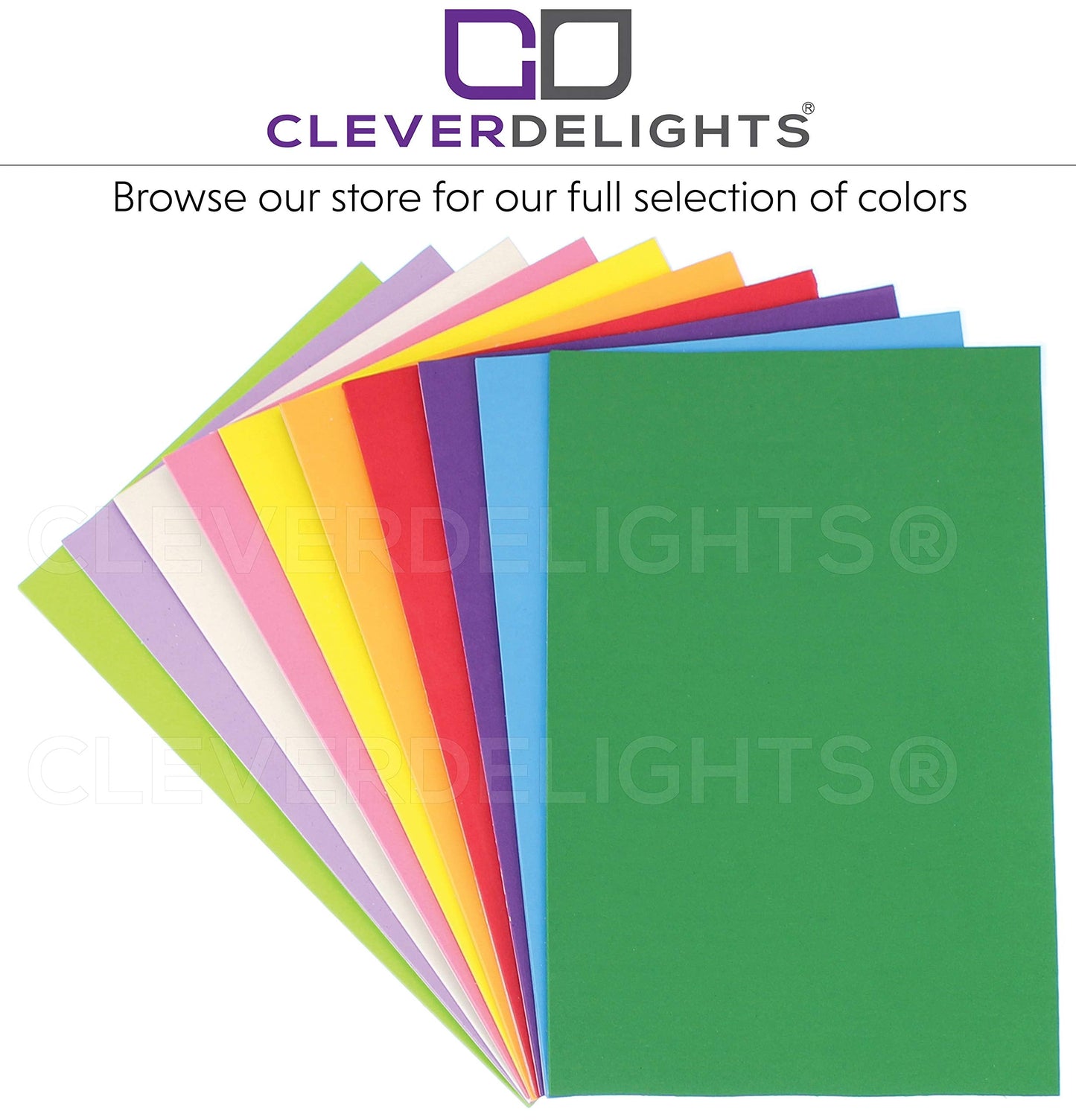 CleverDelights 8 x 12 Inch White Foam Sheets - 10 Pack - 1/4" (6mm) Extra Thick Craft Sheets