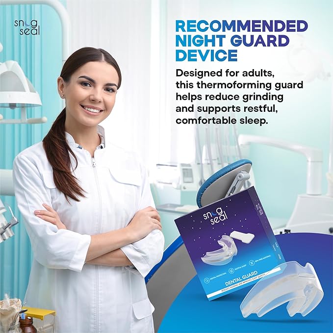 Dental Guard 2-Pack – Reusable BPA-Free Medical-Grade Material – Custom Fit – Nighttime Teeth Grinding Protection for Men and Women