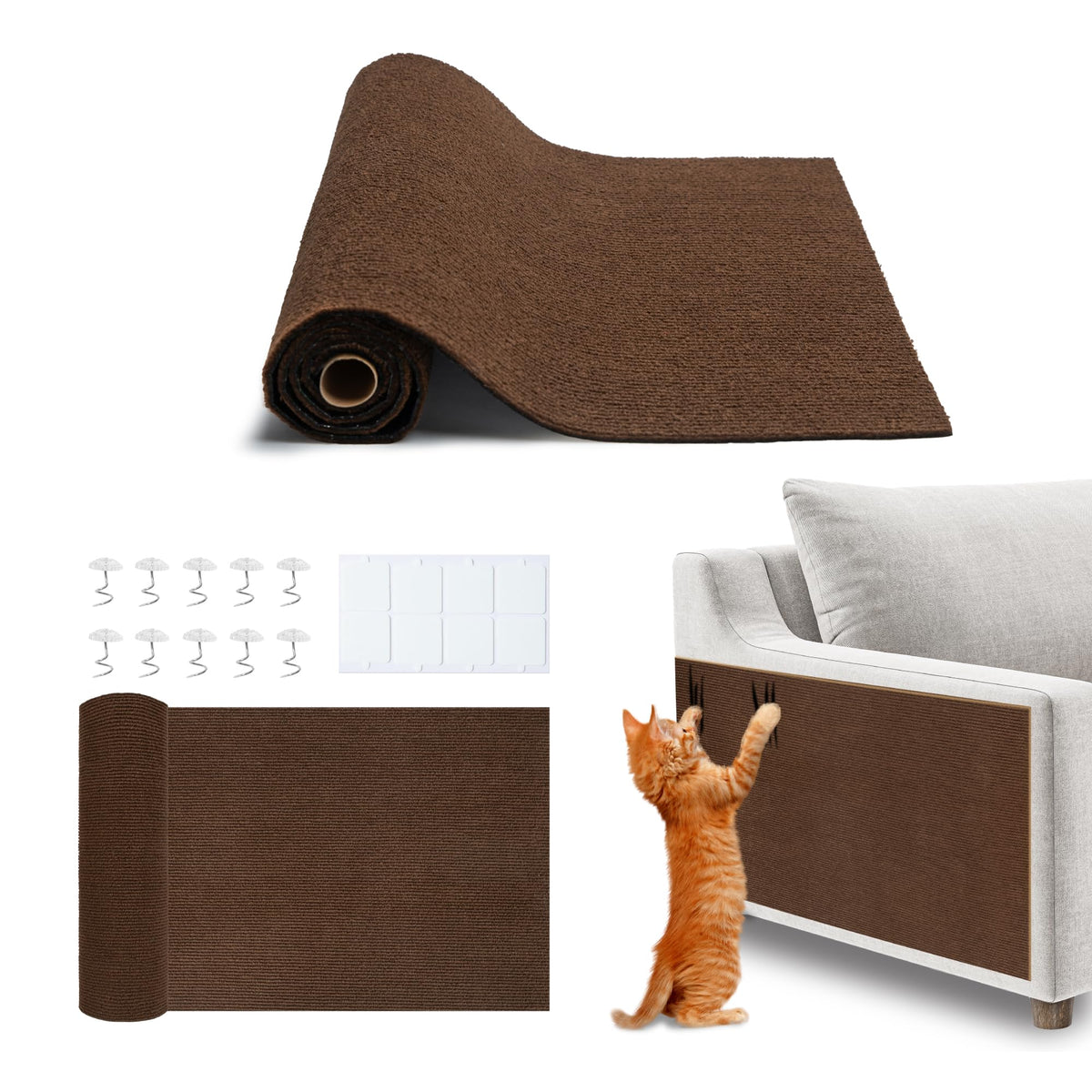 Best Pet Supplies Catify Corrugated Cardboard Cat Scratcher - Cat Shape