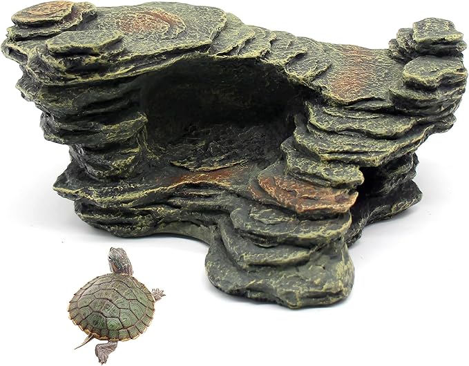 relaqcc Aquarium Decor Hideaway Cave, Betta Fish Tank House Accessories