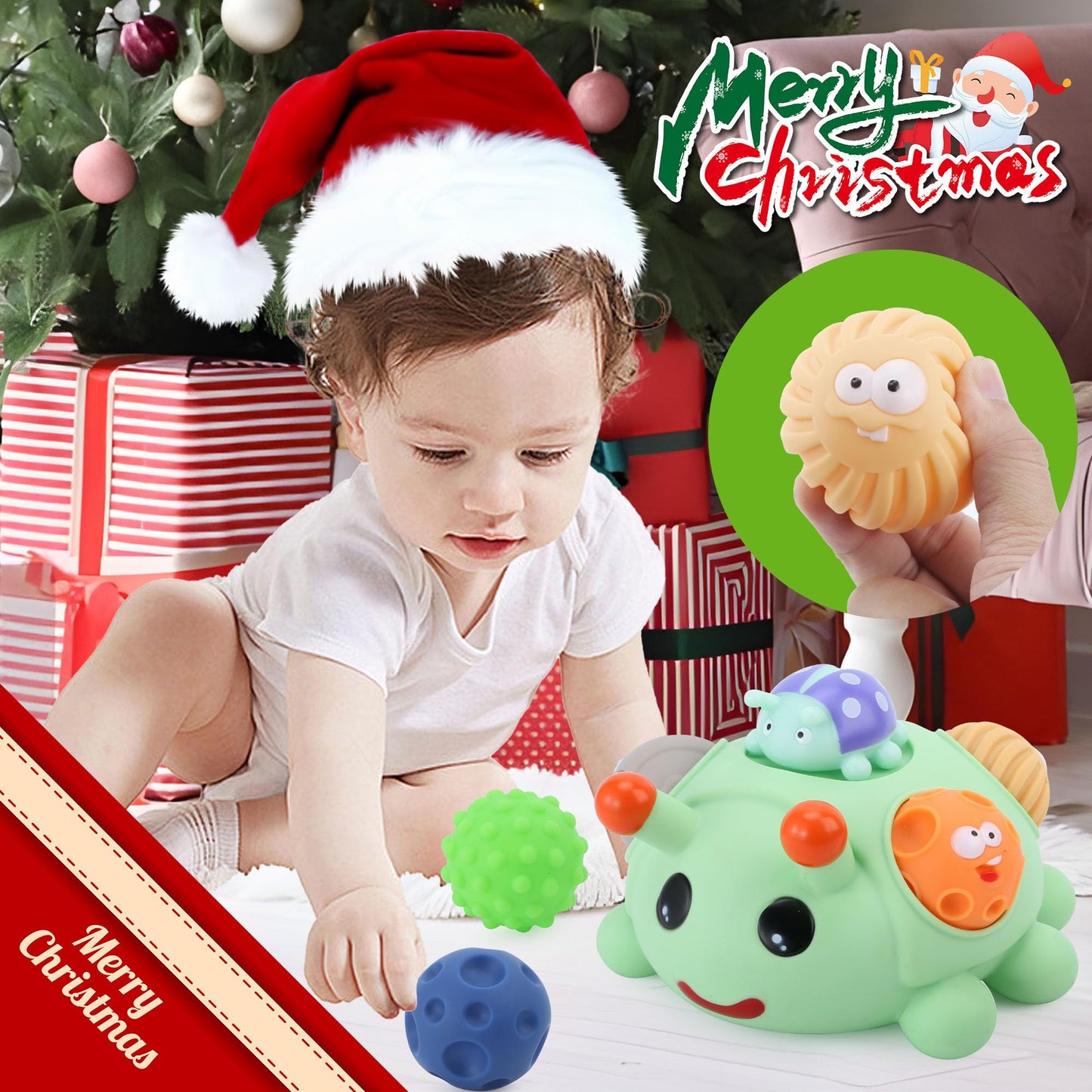 ROHSCE Soft Building Blocks & Sensory Balls Bundle – STEM Montessori Stacking Toys, Rubber Blocks 42PCS with Storage Bag (12-18M), Sensory Balls for Babies 6–12M & Toddlers 1–3, Teething Gift