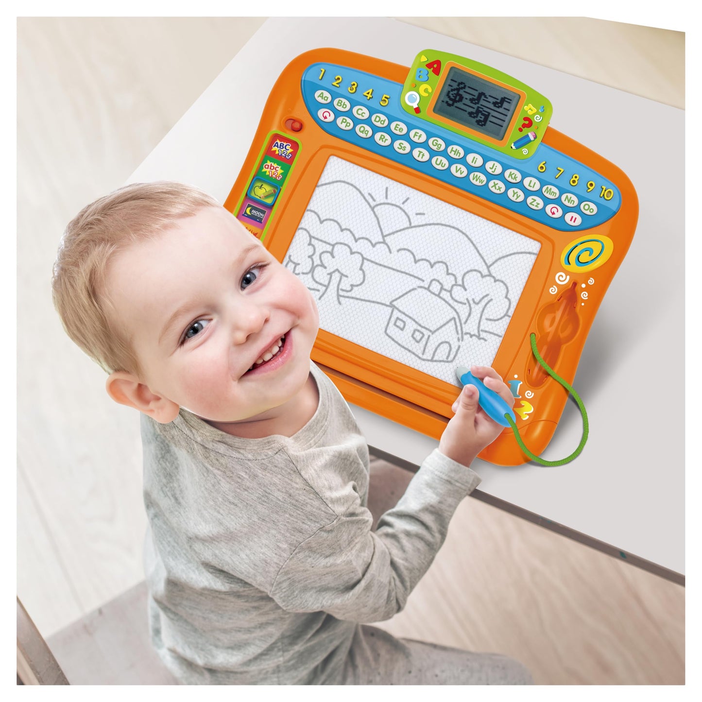 winfun Write 'n Draw Learning Board – Interactive Educational Toy for Toddlers, LCD Screen, 6 Learning Modes, Numbers, Letters, Music & More, Ideal for Ages 24 Months+