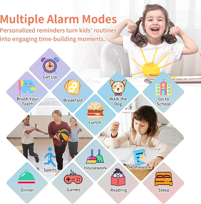 Tixpc Smart Watch for Kids with 39 Puzzle Games HD Touch Screen Camera Video Music Player Pedometer Alarm Clock Flashlight 12/24 hr Kids Watches Gift for 4-12 Year Old Boys Girls Toys