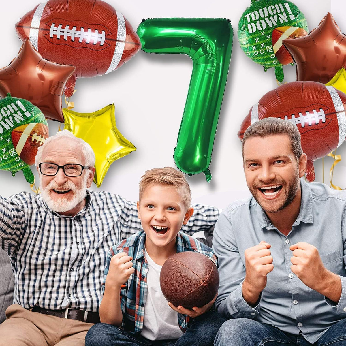 Football Balloons Set Football Birthday Party Decorations Football Touchdown Sports Theme Birthday Party Decoration, Tailgate Game Day Football Theme Supplies Birthday Party Decorations