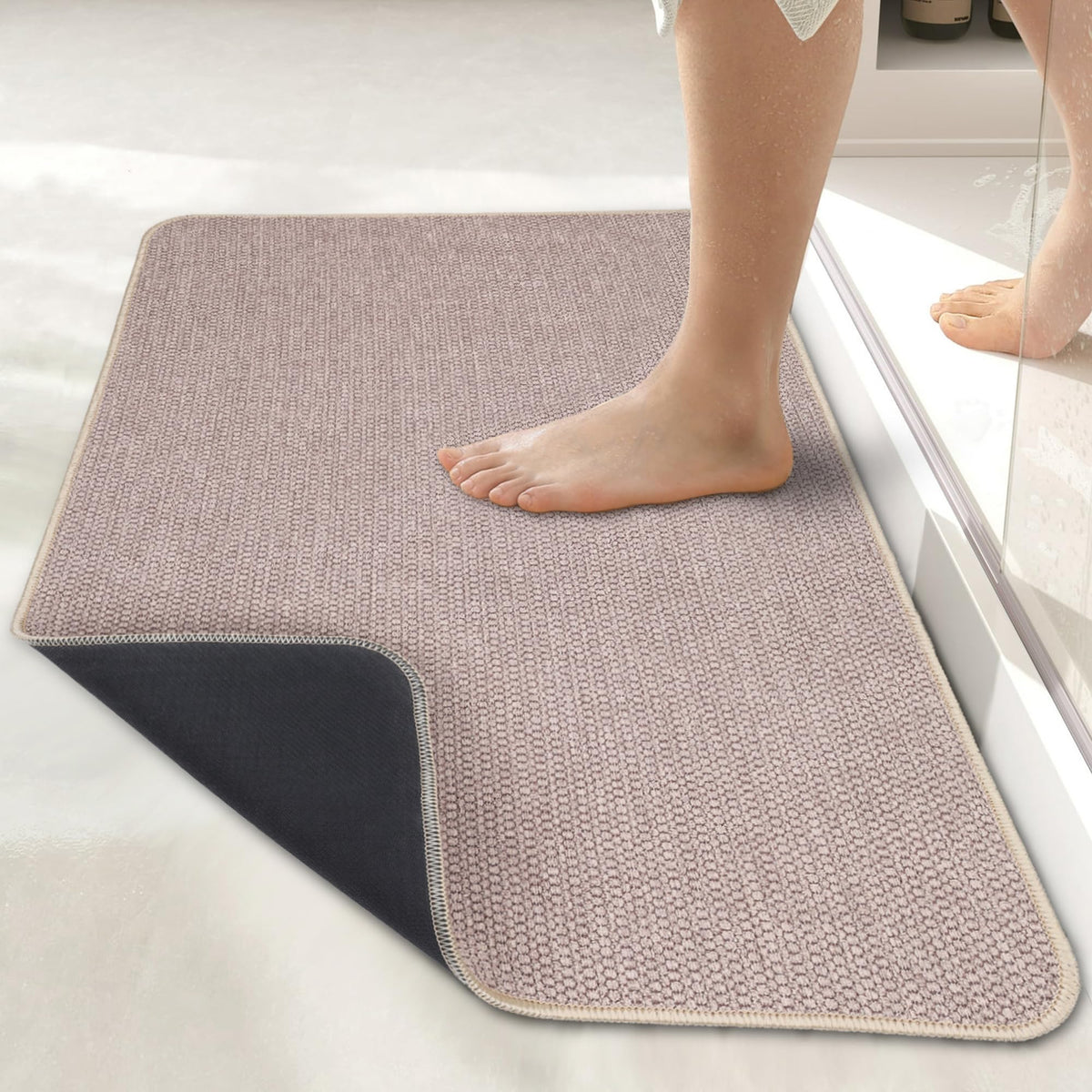 Bath Mat Ultra Thin Bathroom Runner Rugs (18 Sq Ft)