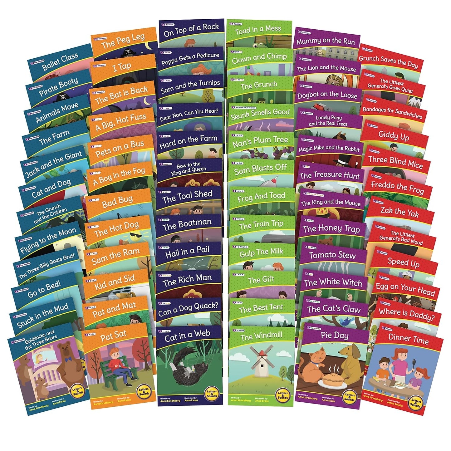 Junior Learning Beanstalk Books Letters & Sounds Fiction Decodables Boxed Set, Set 2